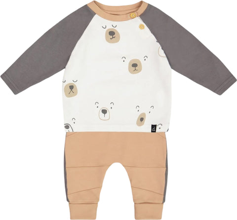 Deux par Deux Ensemble haut et pantalon en coton biologique avec imprimé - Bébé garçon