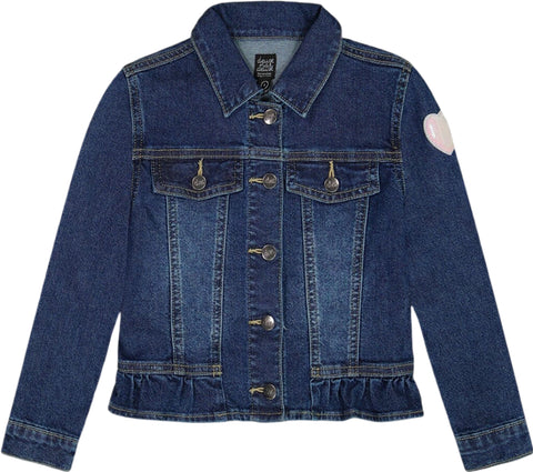 Deux par Deux Manteau en denim extensible avec licornes - Petite fille