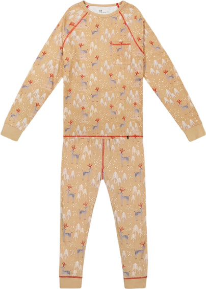 Deux par Deux Ensemble de pyjama 2-pièces de Noël en coton biologique - Homme