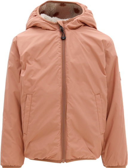 Deux par Deux Manteau réversible multicolore en sherpa - Enfant