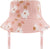 Deux par Deux Chapeau bob en mousseline imprimée - Bébé - Printed Pink - White Flowers