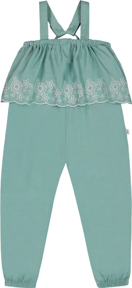 Deux par Deux Combinaison avec broderie en chambray - Petite fille
