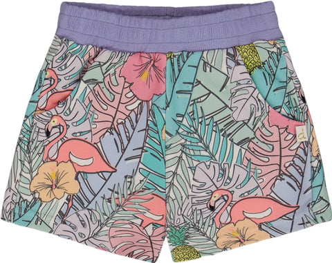 Deux par Deux Short en éponge française imprimé - Petite fille