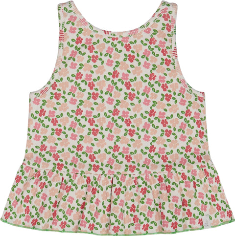 Deux par Deux Camisole imprimée avec volants - Petite fille