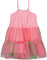 Deux par Deux Robe sans manches en tulle - Petite fille - Gradient Pink To Green