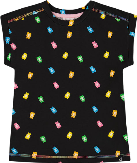 Deux par Deux T-shirt à manches roulées avec imprimé - Grande fille