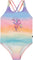 Deux par Deux Maillot de bain une pièce imprimé - Petite fille - Green - Yellow - Purple Gradient
