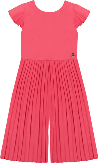 Deux par Deux Combinaison large bi-matière plissée - Grande fille