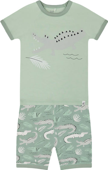 Deux par Deux Ensemble pyjama deux pièces avec haut à manches courtes et short - Petit garçon