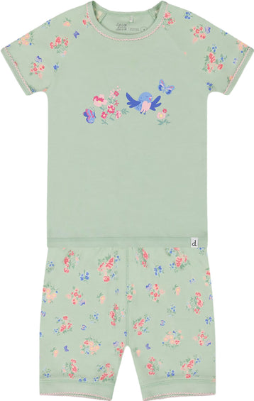 Deux par Deux Ensemble de pyjama short deux pièces en coton biologique - Bébé Fille