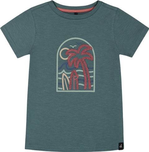 Deux par Deux T-shirt à imprimé à manches courtes et multicolore en coton biologique - Petit garçon