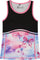 Deux par Deux Camisole athlétique imprimé papillons à couleurs contrastantes - Grande fille - Printed Pastel Clouds