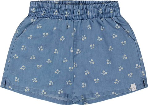 Deux par Deux Short en chambray imprimé - Grande Fille