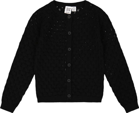 Deux par Deux Chandail cardigan en maille pointelle - Petite fille