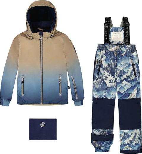 Deux par Deux Habit de neige deux pièces avec manteau Play dégradé Noir - Petit garçon