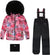 Deux par Deux Habit de neige deux pièces avec manteau multicolore et pantalon Play - Petite fille - Black
