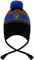 Deux par Deux Tuque péruvien doublé en tricot avec pompon Noir-Bleu-Brun - Petit garçon - Black - Blue - Brown