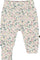 Deux par Deux Pantalon évolutif en coton biologique - Bébé fille - Off White Floral
