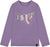Deux par Deux Haut en jersey de coton biologique - Petite fille - Purple Gray
