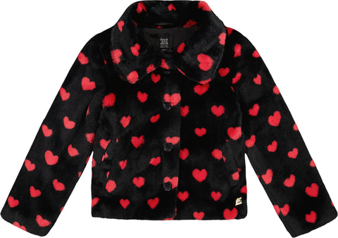 Deux par Deux Manteau court en fausse fourrure - Petite fille