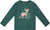 Deux par Deux T-shirt à manches longues en coton biologique Foncé Vert - Petite fille - Dark Green