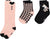 Deux par Deux Chaussettes en tricot paquet de 3 Noir et Rose - Petite fille - Black - Pink