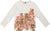 Deux par Deux T-shirt en coton biologique Sequin Teddy Bear - Petite fille - Off White