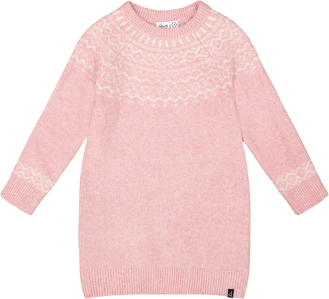 Deux par Deux Robe en tricot avec jacquard norvégien - Grande fille