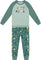 Deux par Deux Pyjama deux pièces en coton biologique - Bébé garçon - Teal Construction Print