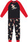 Deux par Deux Pyjama deux pièces en coton biologique - Grand garçon - Black Cookie Print