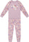 Deux par Deux Pyjama deux pièces en coton biologique - Bébé fille - Lilac Cat Print