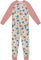 Deux par Deux Pyjama deux pièces en coton biologique - Petite fille - Off White Flower Print