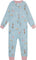 Deux par Deux Pyjama une pièce en interlock de coton biologique - Petite fille - Blue Dog Print