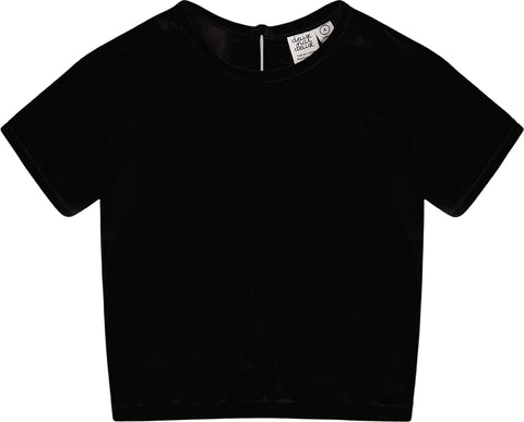 Deux par Deux Haut en velours extensible à manches courtes - Petite fille