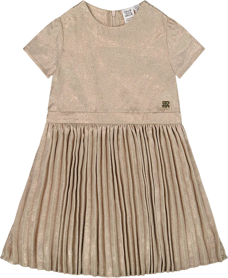 Deux par Deux Robe à manches courtes et jupe plissée - Petite fille