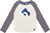 Deux par Deux T-shirt à manches raglan en jersey de coton biologique - Petit garçon - Light Heather Gray