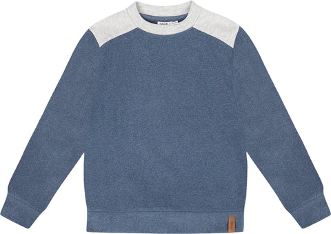 Deux par Deux Haut côtelé plat ultra-doux à manches longues avec coudières - Petit garçon