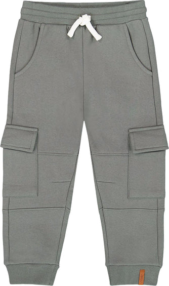 Deux par Deux Pantalon de survêtement en molleton avec poches cargo Bleu - Grand garçon