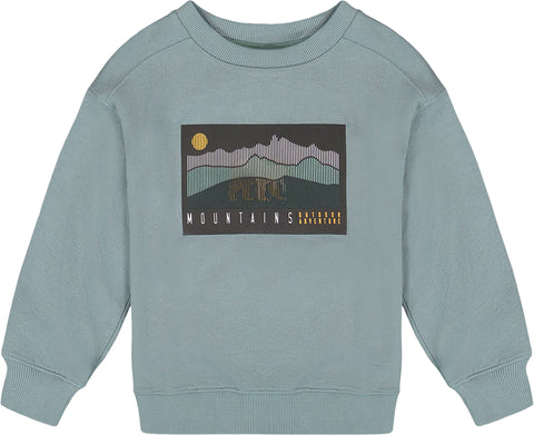 Deux par Deux Chandail à capuchon léger en éponge française imprimée à motif animé - Petit garçon