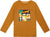 Deux par Deux T-shirt à manches longues en jersey de coton - Petit garçon - Orange Brown