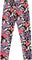 Deux par Deux Legging en jersey extensible Noir Retro Flower - Petite fille - Black Retro Flower Print