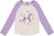 Deux par Deux T-shirt en jersey à manches raglan - Petite fille - Lavender