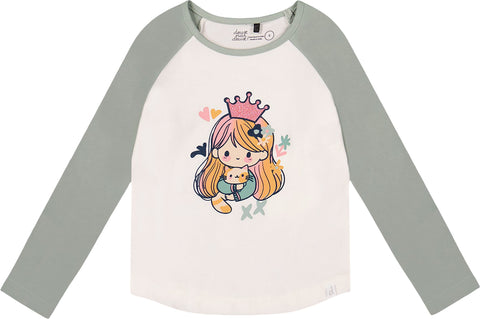 Deux par Deux T-shirt en jersey à manches raglan - Petite fille
