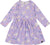 Deux par Deux Robe en jersey avec poches - Petite fille - Lilac Unicorn Print