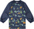 Deux par Deux Tablier scolaire - Enfant - Navy Animal Print
