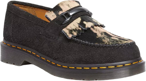 Dr. Martens Mocassins en cuir Hair-On et en daim Adrian Snaffle - Unisexe