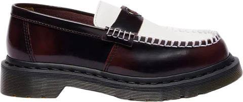 Dr. Martens Mocassins en cuir bicolore à effet délavé Penton Heart - Femme
