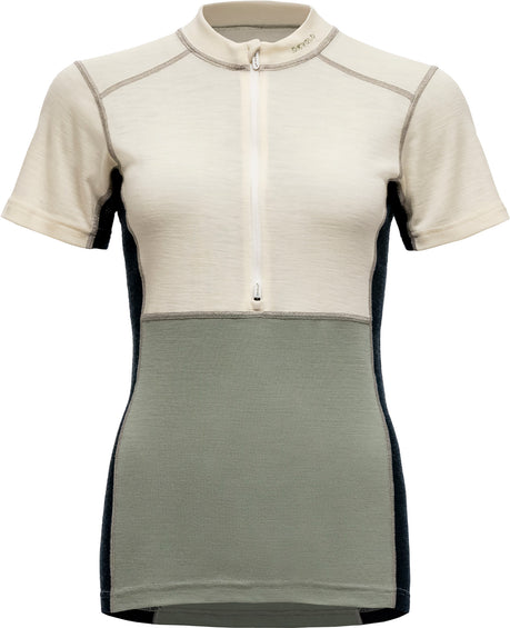Devold T-shirt zippé en mérinos 190 Lauparen - Femme