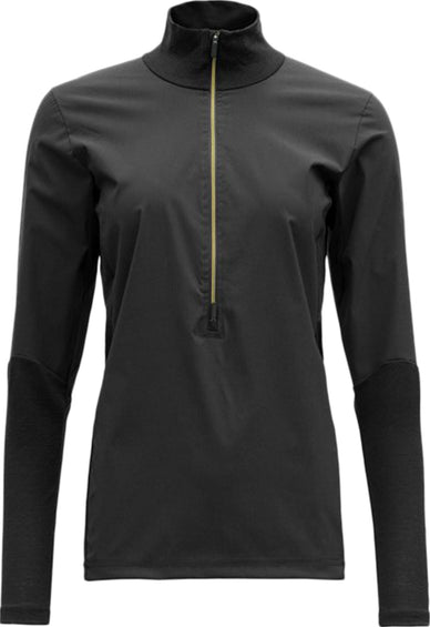 Devold T-shirt col à glissière Running Merino Cover - Femme