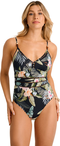 Everyday Sunday Maillot de bain une pièce cami avec empiècements à bordure élastique - Femme